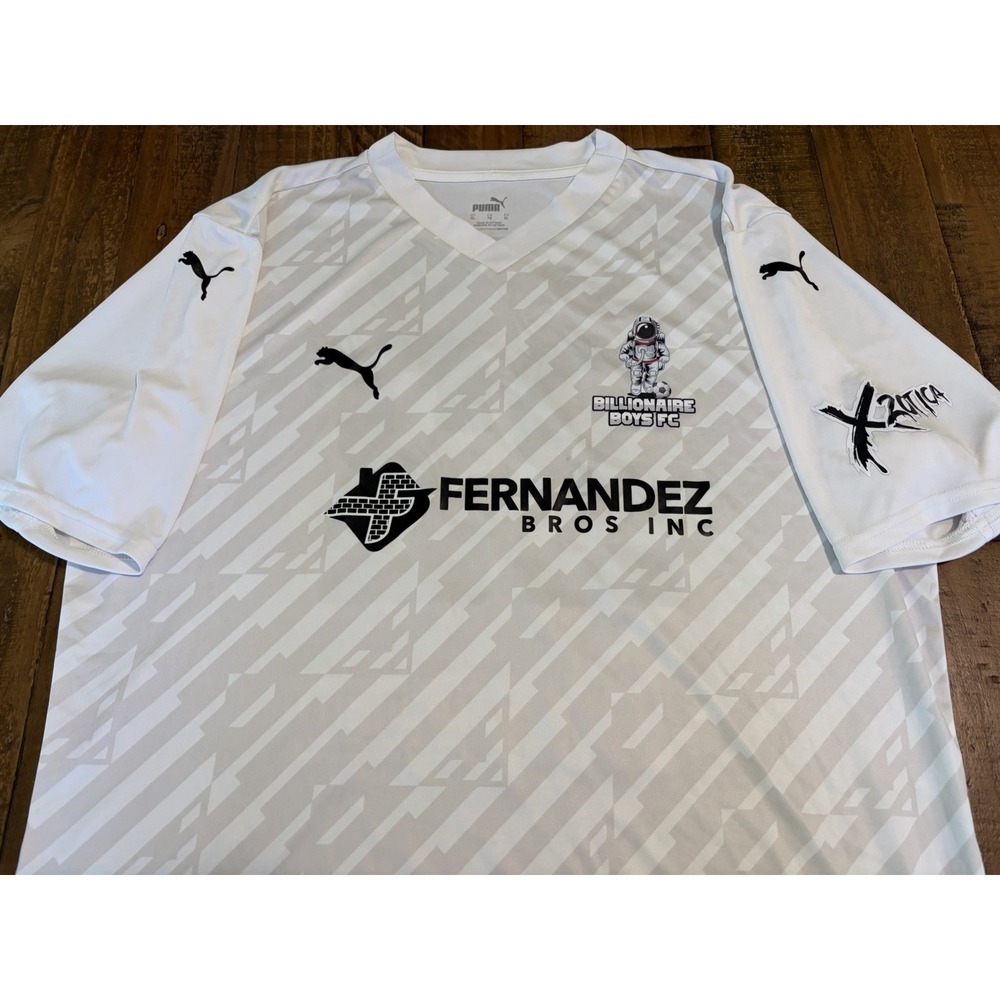 Puma Billionaire Boys Club Soccer Jersey XL White Space Man logo Dry Cell